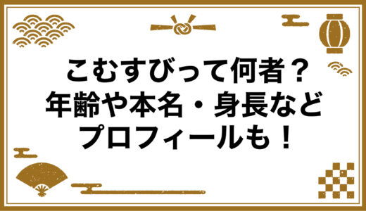 こむすびって何者？年齢や本名・身長などプロフィールも！